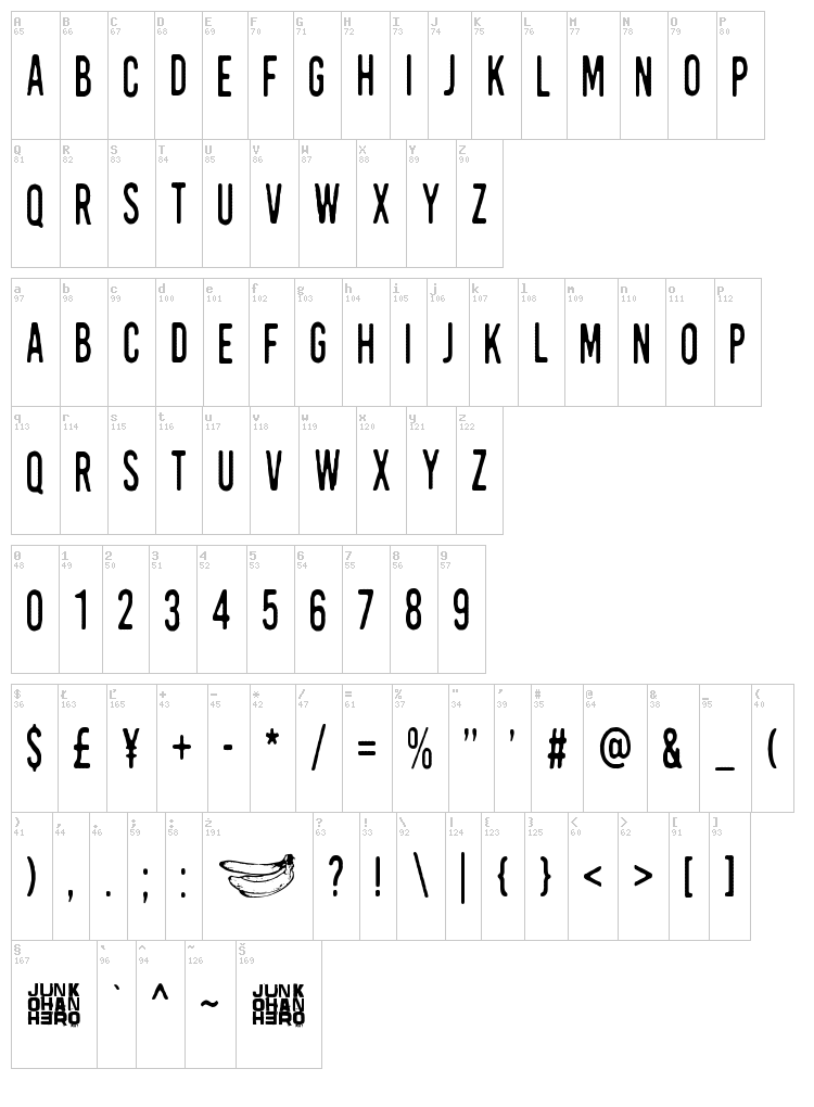 Kirkuvanpunainen kirsikka font map